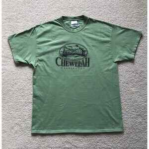 Chewelah Washington Green Short Sleeve Graphic T Shirt Mens Size XL Mountains